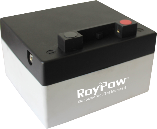 Batterie à décharge lente sans entretien RoyPow LiFePO4 S12-24 lithium, 12V 24Ah/C20